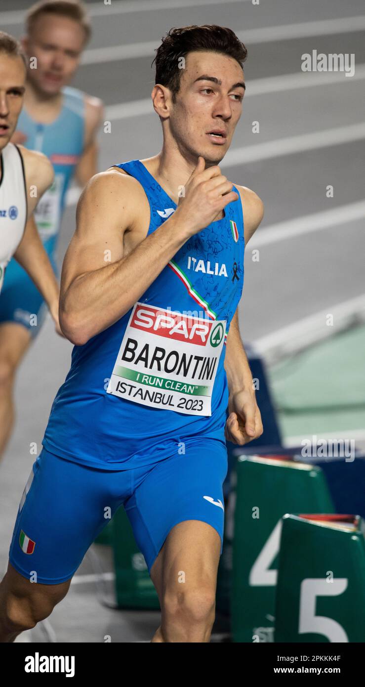 Simone Barontini of Italy competing in the men’s 800m semi final at the