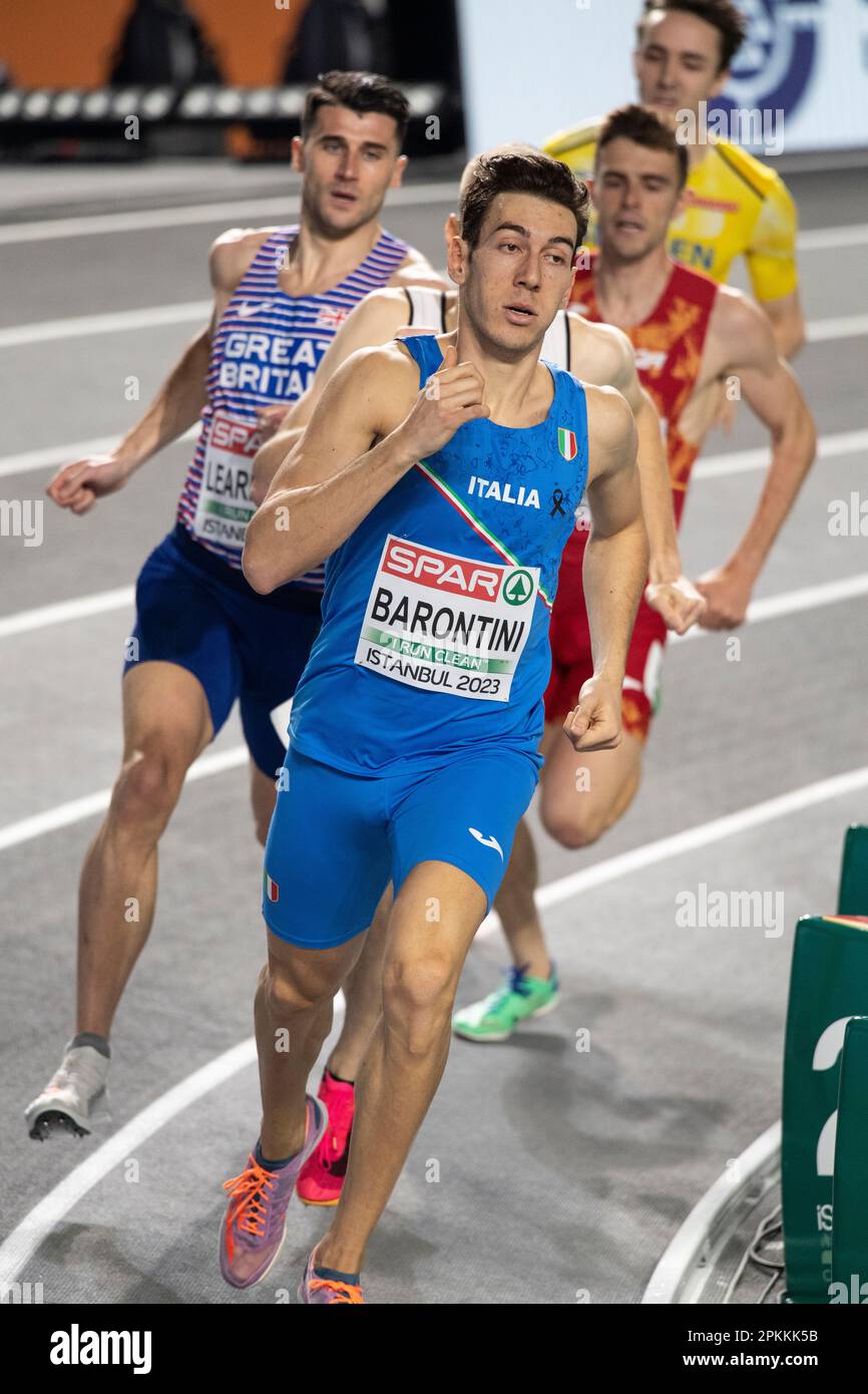 Simone Barontini of Italy competing in the men’s 800m semi final at the
