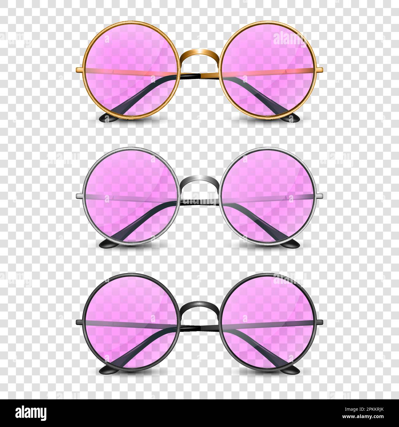 Vintage Round Sunglasses Women Small Face Scratch Resistant Clear Frame  Pink Beach Shades - Transparent Pink - CV196XS7WDD