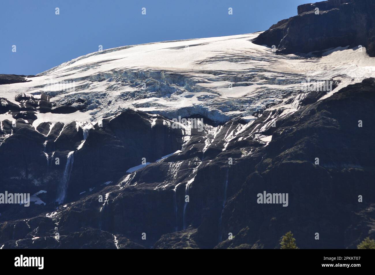 Glaciar Ventisquero Negro, Bariloche, Argentina Stock Photo