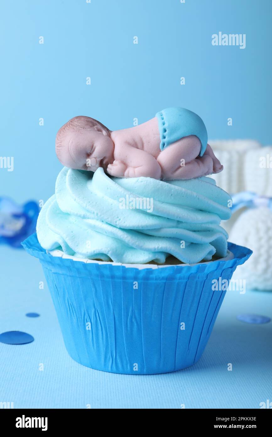 Boy shower cupcakes sales