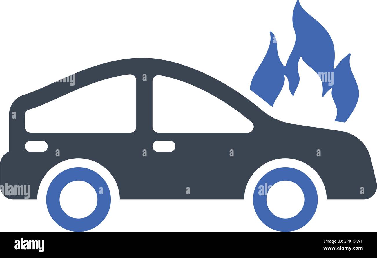 Car fire Crash Icon Stock Vector Image & Art - Alamy
