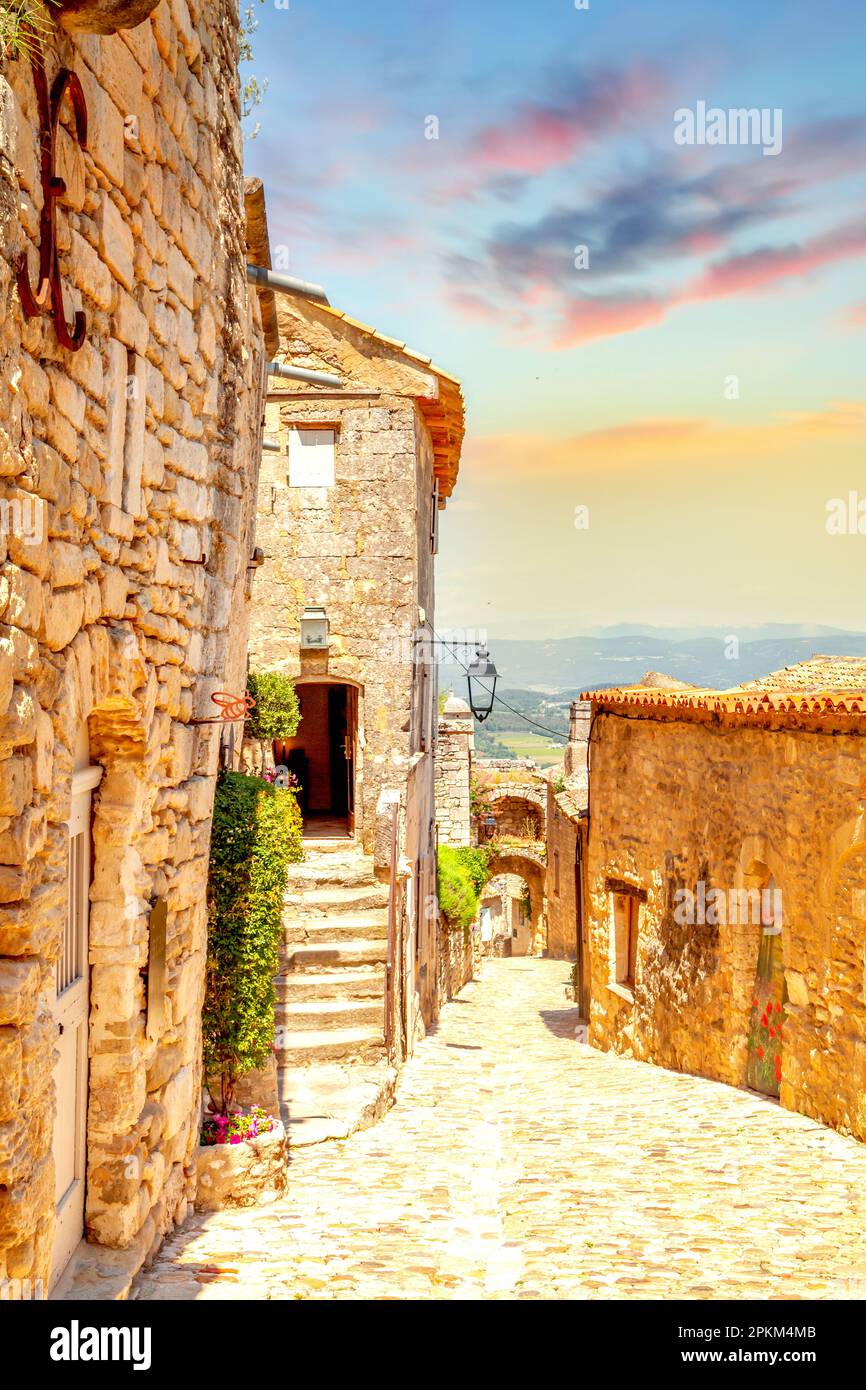 Lacoste, Provence, France Stock Photo Alamy