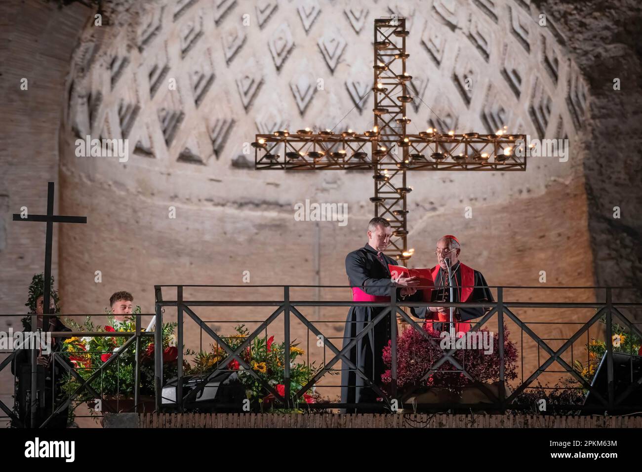 Chronis Rome Rome, Italy. 07th Apr, 2023. The Cardinal Vicar of Rome Angelo De ...
