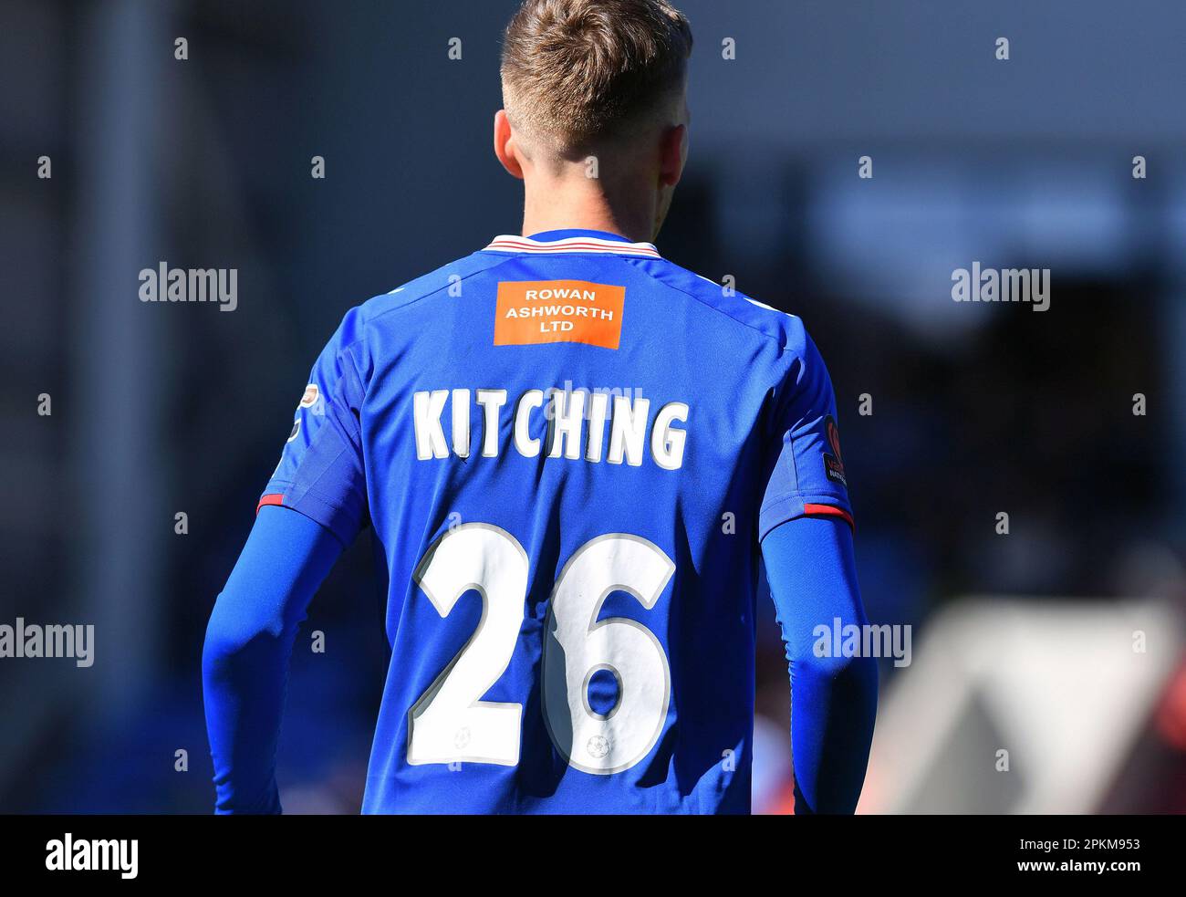 during the Vanarama National League match between Oldham Athletic and  Altrincham at Boundary Park, Oldham on Friday 7th April 2023. (Photo: Eddie  Garvey