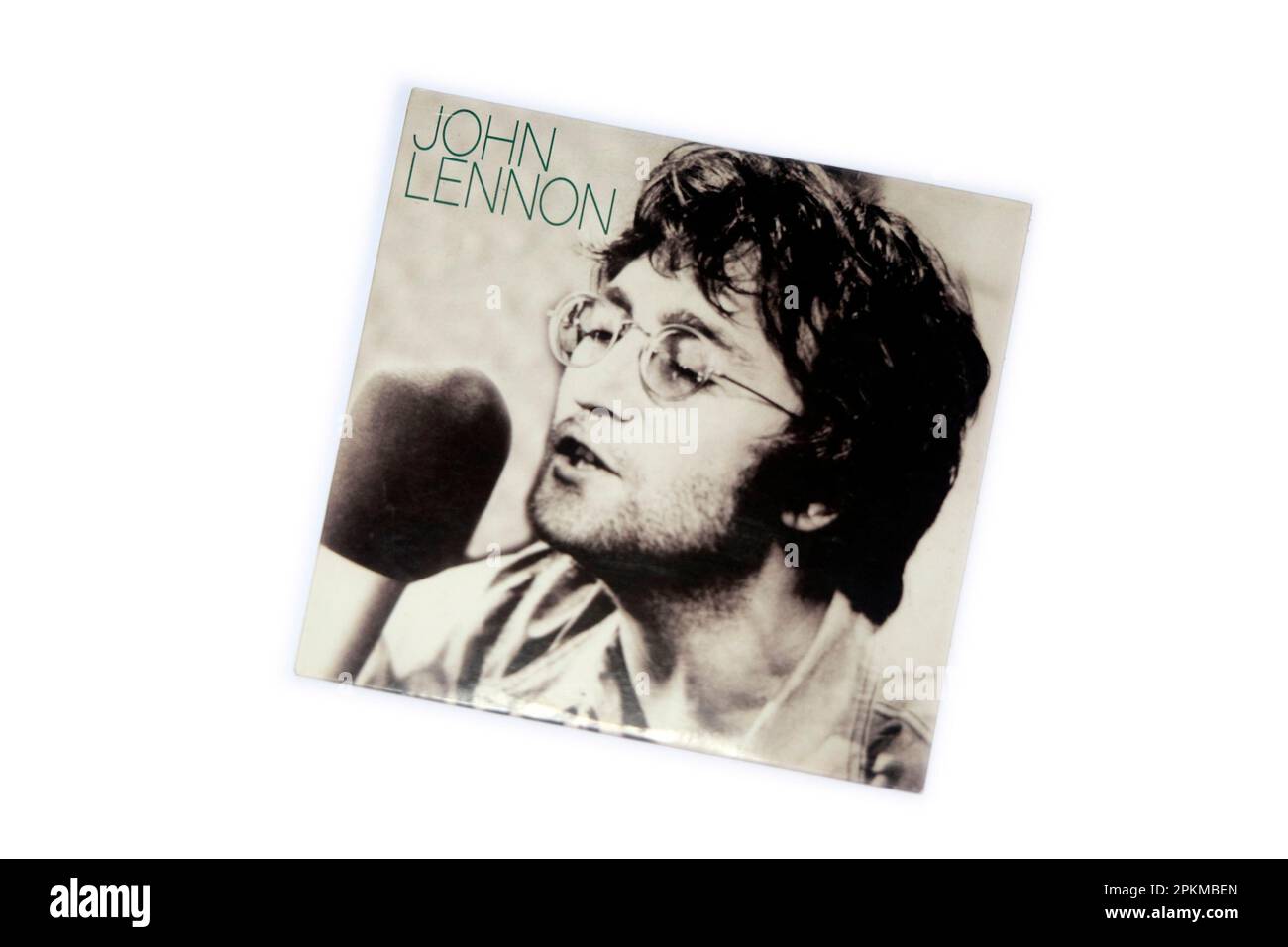 John Lennon card Music CD cover. cym Stock Photo