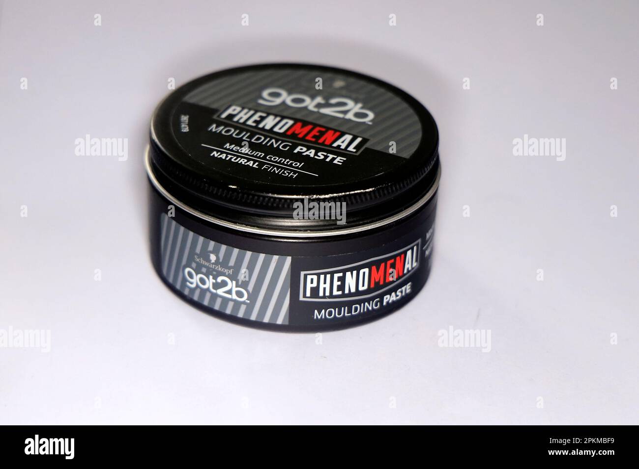 Got2b phenomenal moulding paste - hair care tin Stock Photo