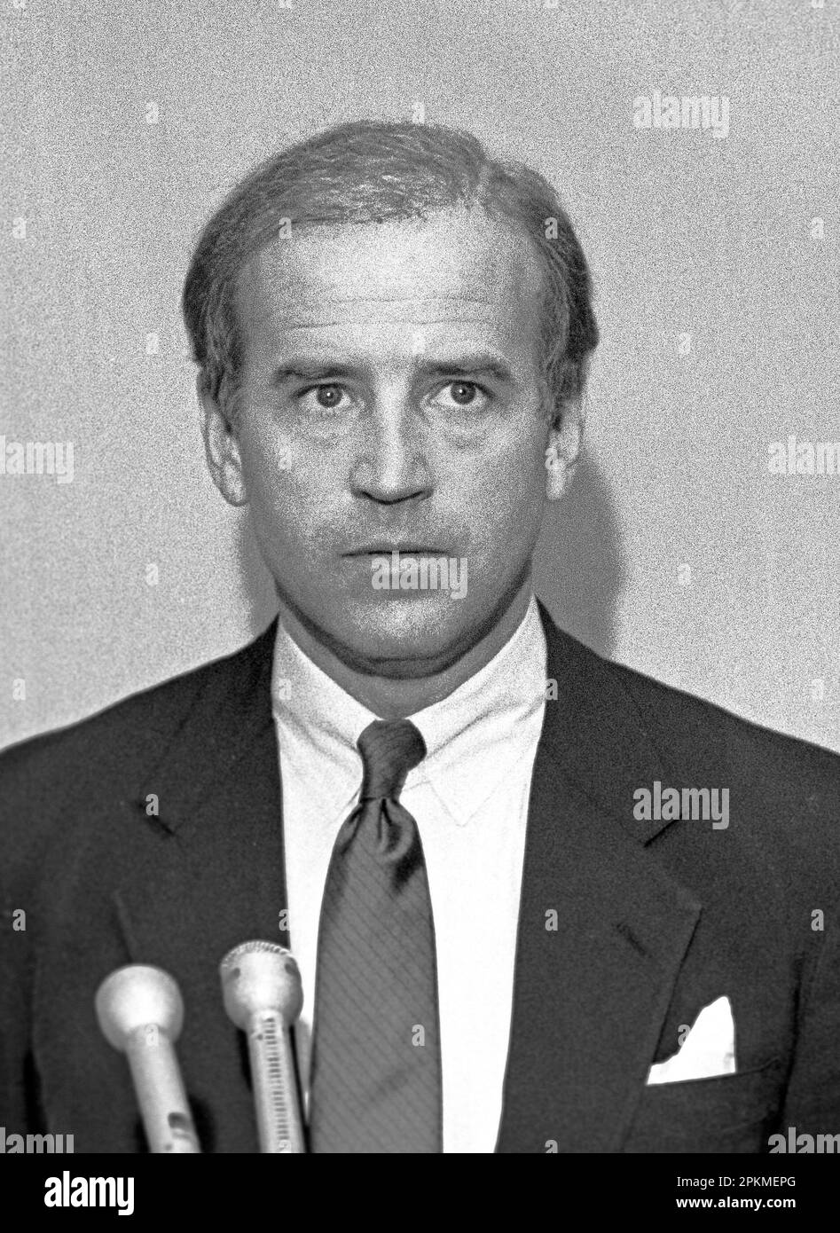 US Senator from Delaware, Joseph Biden campaigns for Democratic Presidential  nomination in 1987 Stock Photo