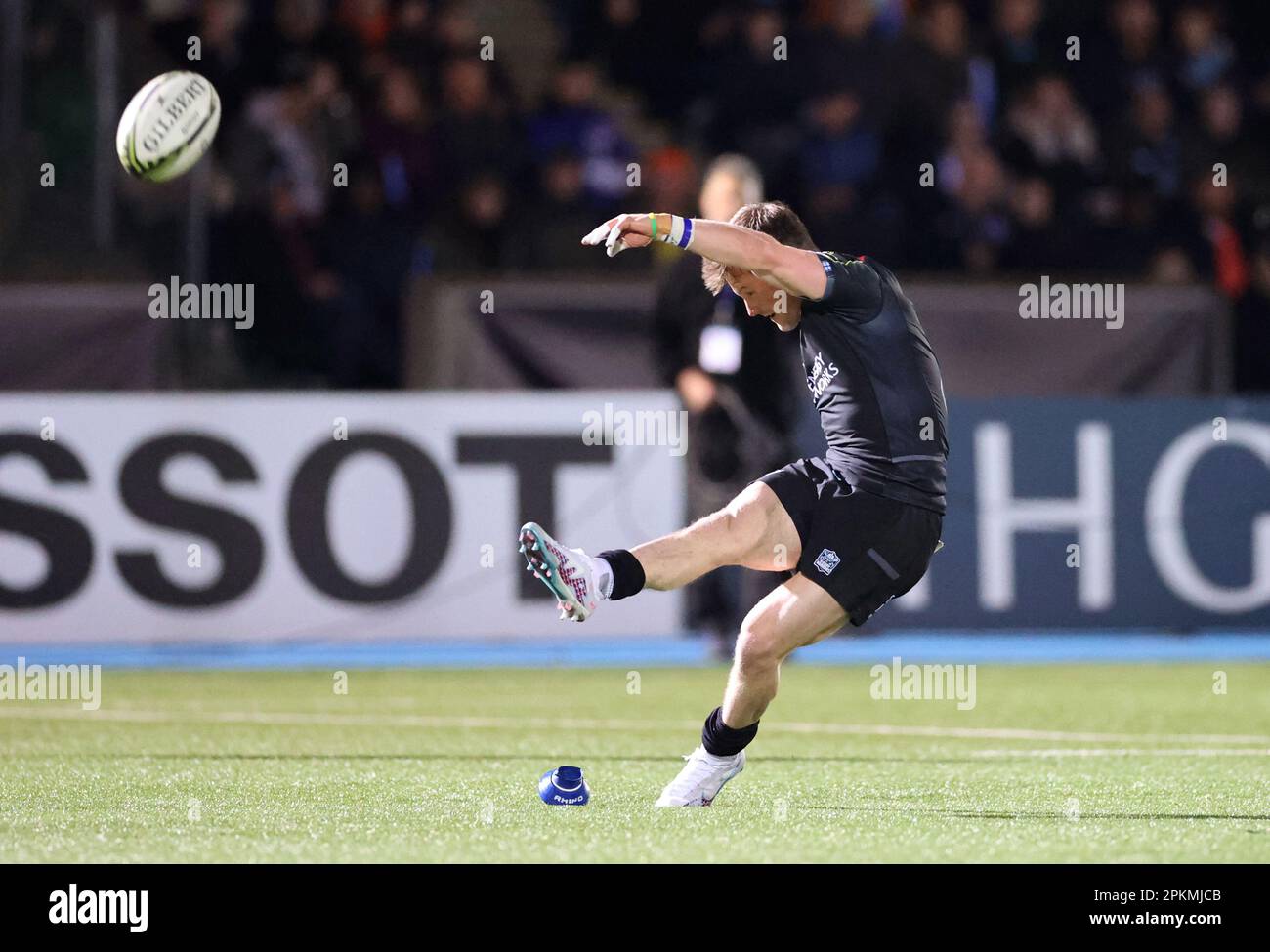 Glasgow Warriors' Horne scores a conversion during the EPCR