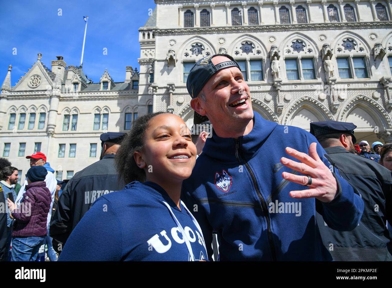 HARTFORD, CT APRIL 08 UConn Huskies head coach Dan Hurley poses for