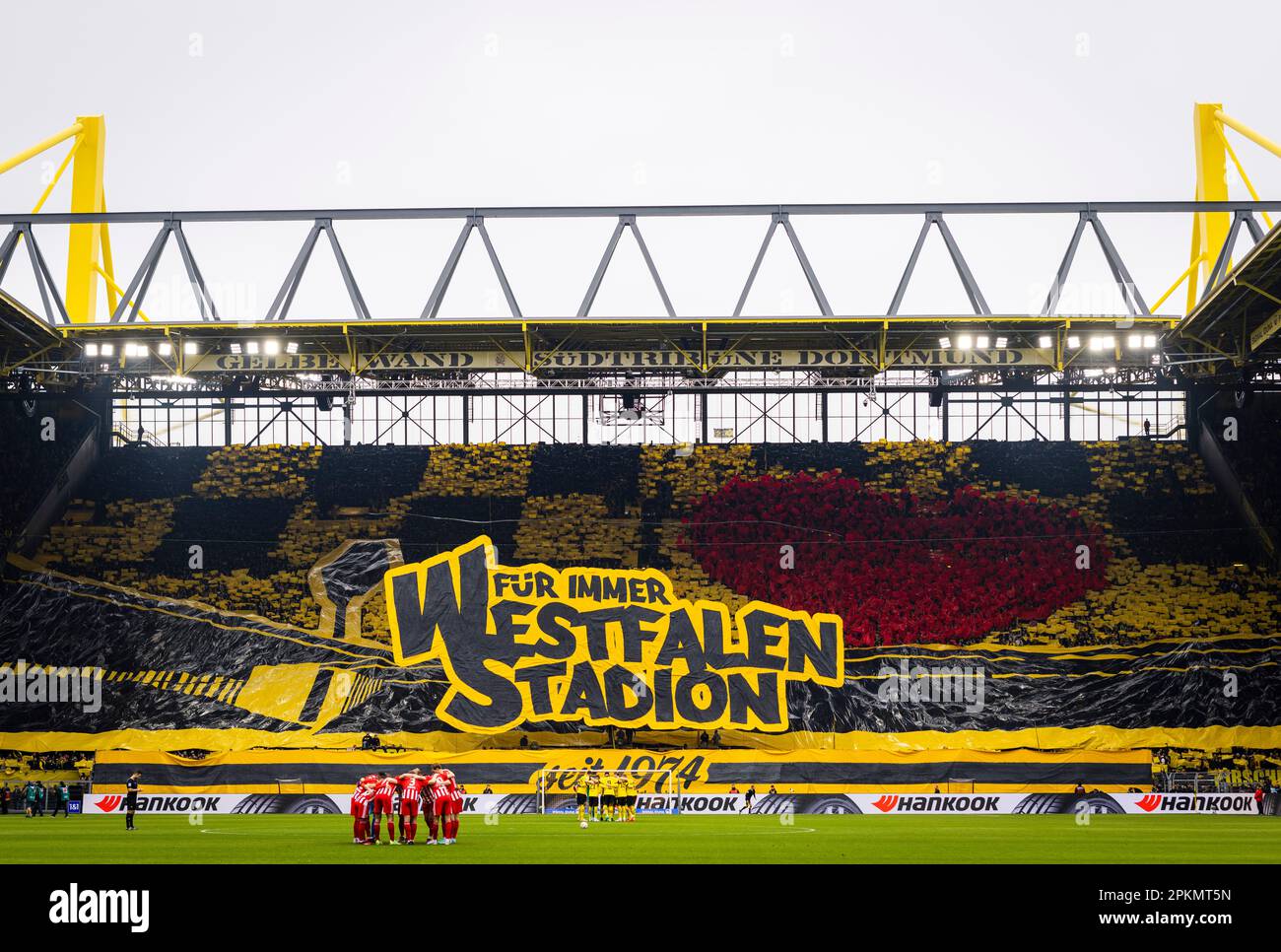 Dortmund, Germany. 8th Apr, 2023.  Westfalenstadion Choreo Borussia Dortmund - Union Berlin 08.04.2023  Copyright (nur für journalistische Zwecke) by Stock Photo