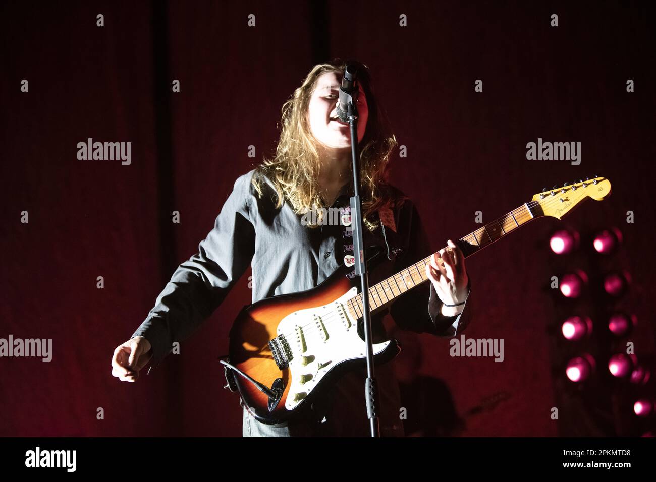 The Norwegian artist, Girl In Red, performing live in Berlin at the Tempodrom Stock Photo Alamy