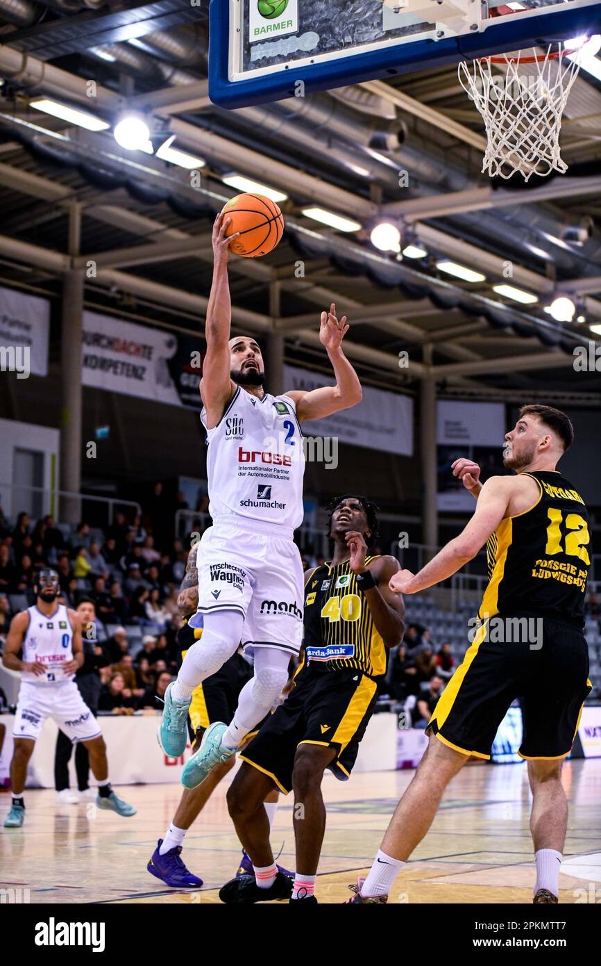 Germany ,Coburg, HUK Coburg Arena 8 Apr 2023 Basketball, 2. Liga