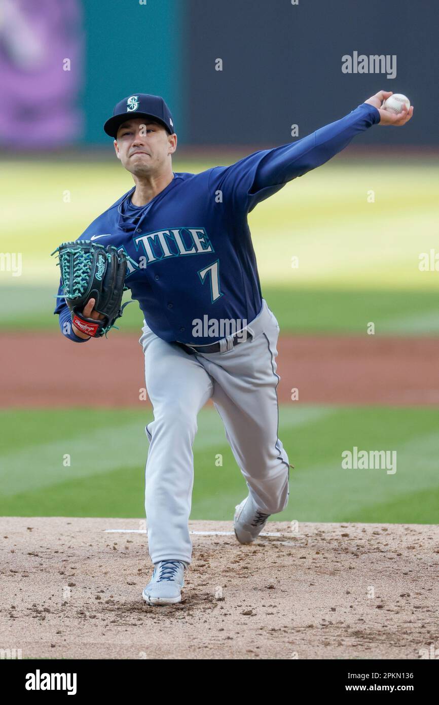 Seattle Mariners starting pitcher Marco Gonzales delivers against the
