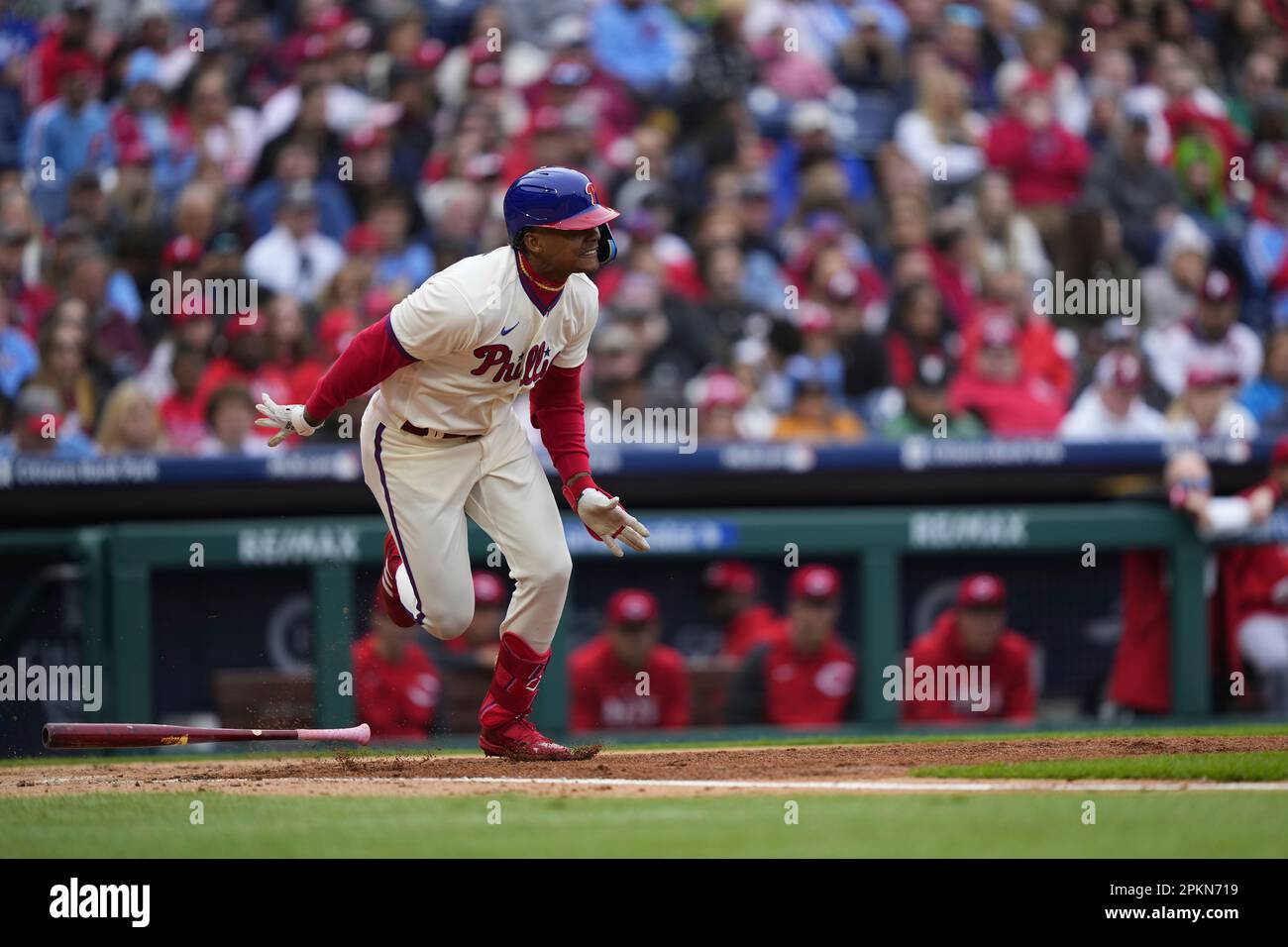 Philadelphia Phillies' Cristian Pache during the third inning of a