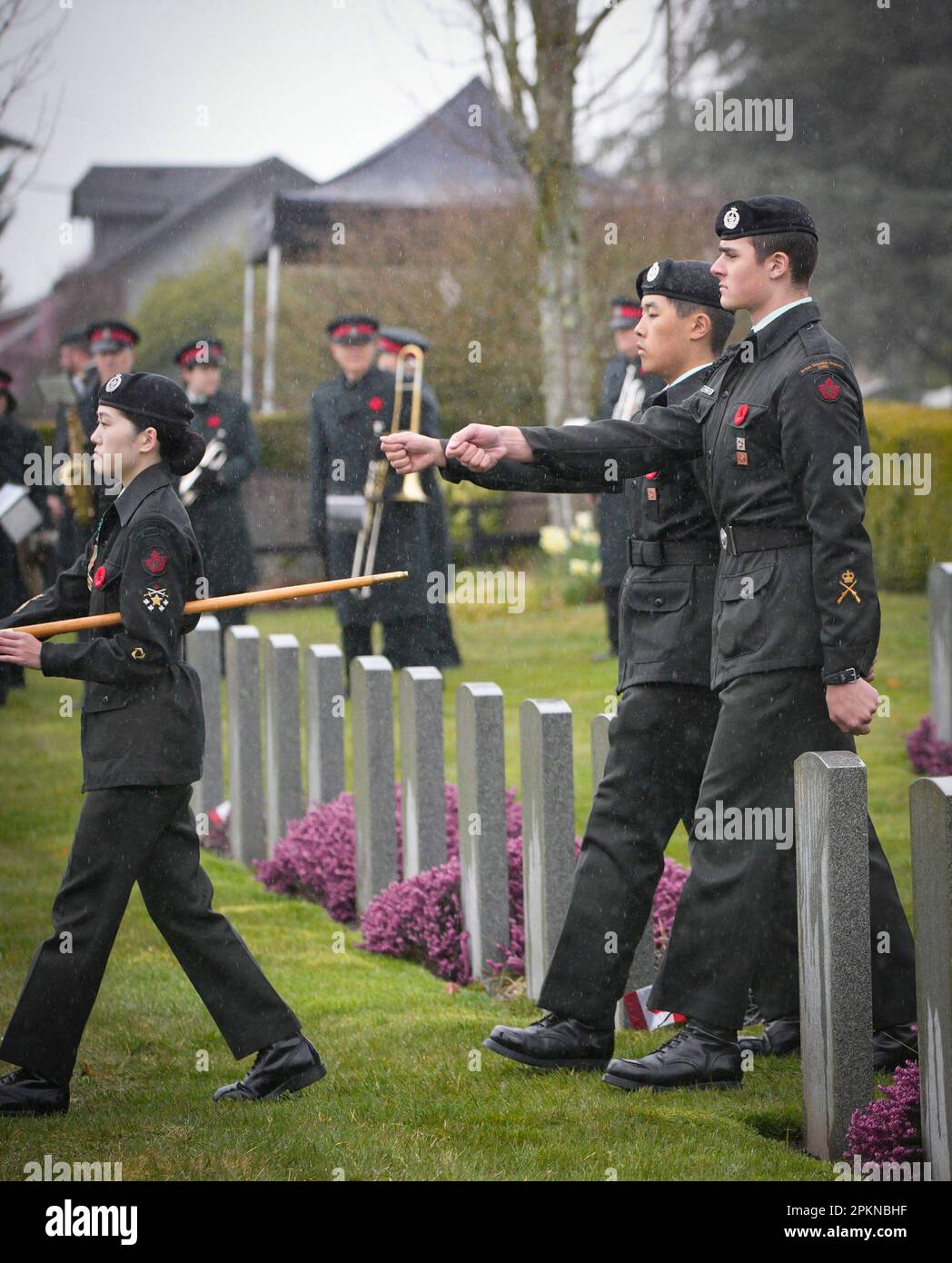 Vancouver, Canada. 8th Apr, 2023. Army cadets take part in the Vimy