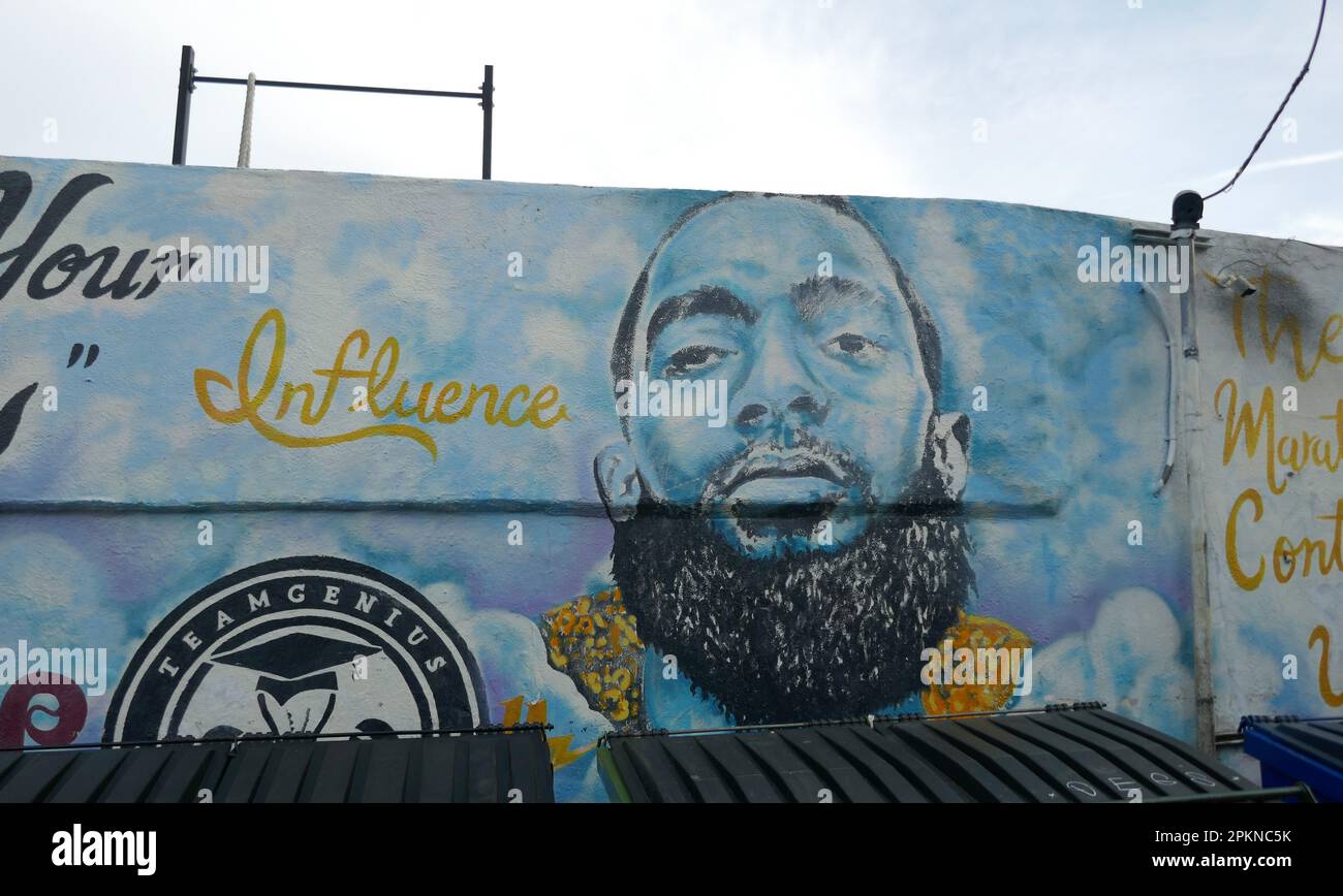 Los Angeles, California, USA 7th April 2023 Rapper Nipsey Hussle Street