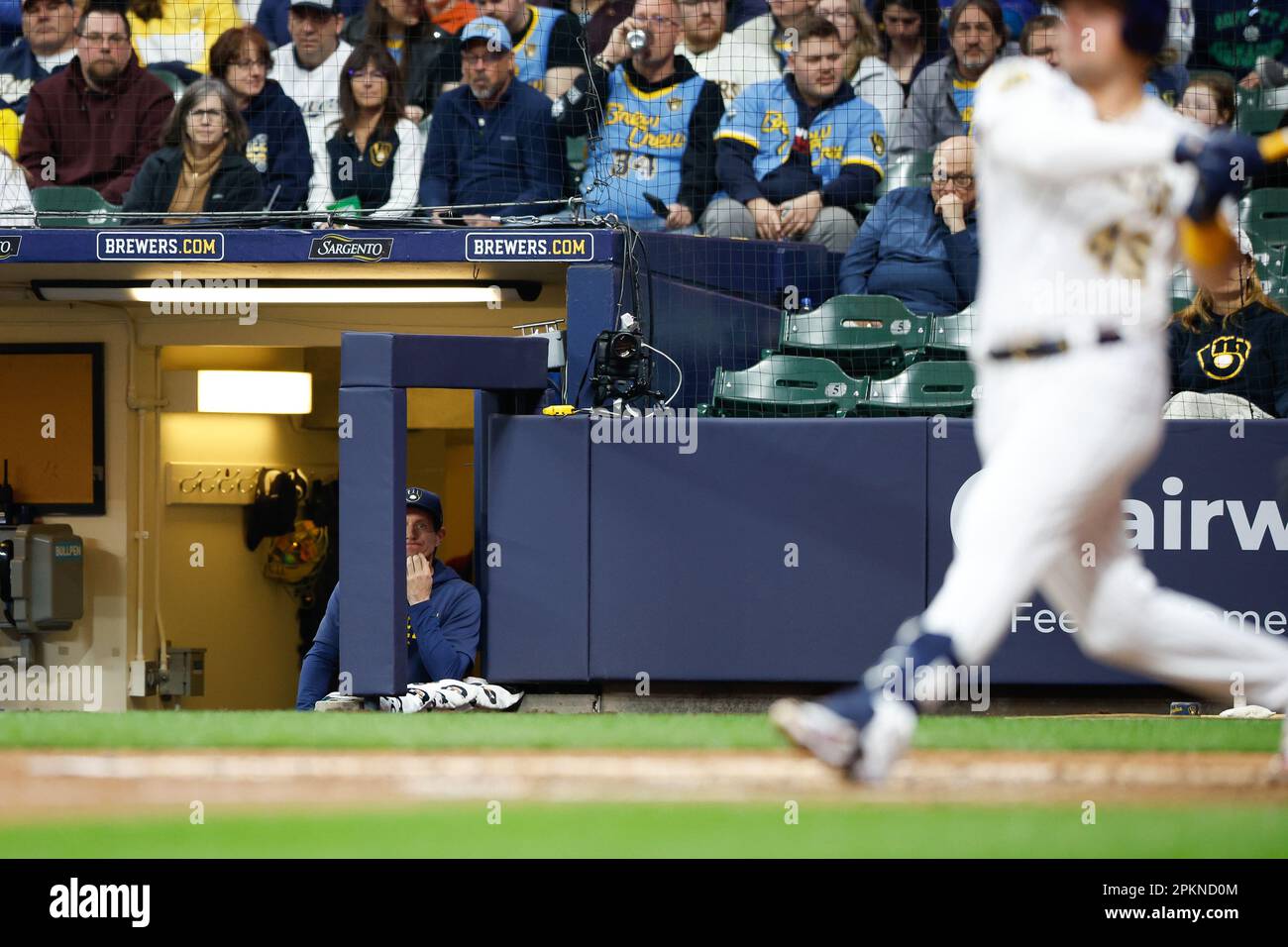 April 8, 2023: Milwaukee Brewers manager Craig Counsell (30) during the  game between the Milwaukee Brewers