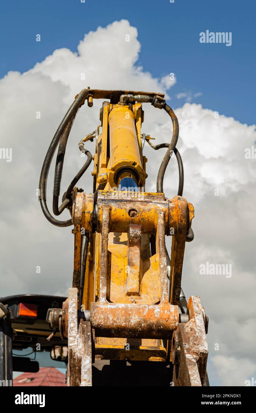 Backhoe Dipper Joint Stock Photo Alamy