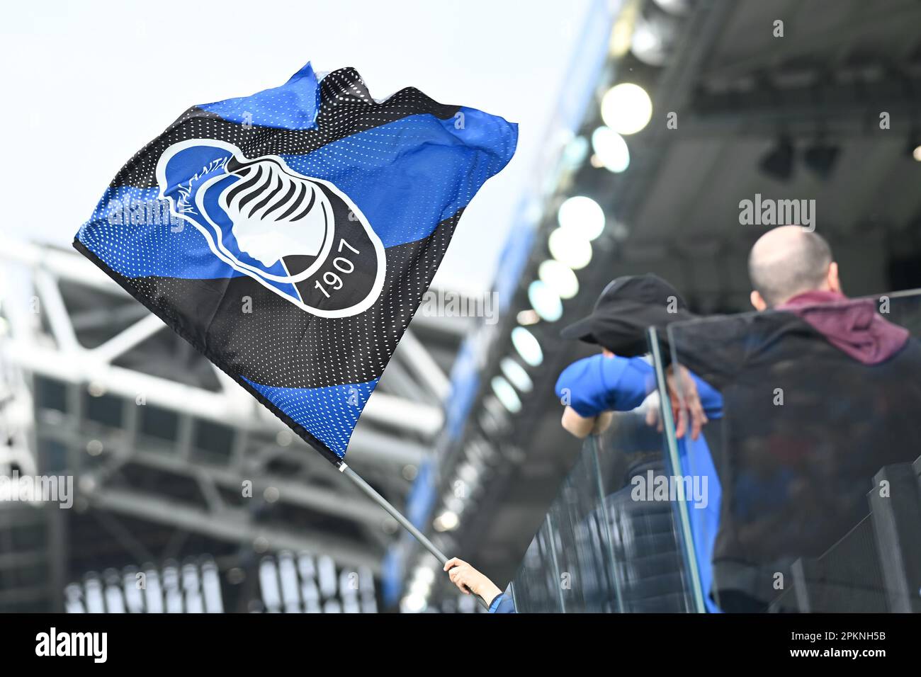 Gewiss Stadium, Bergamo, Italy, April 08, 2023, Atalanta flag during Atalanta BC vs Bologna FC