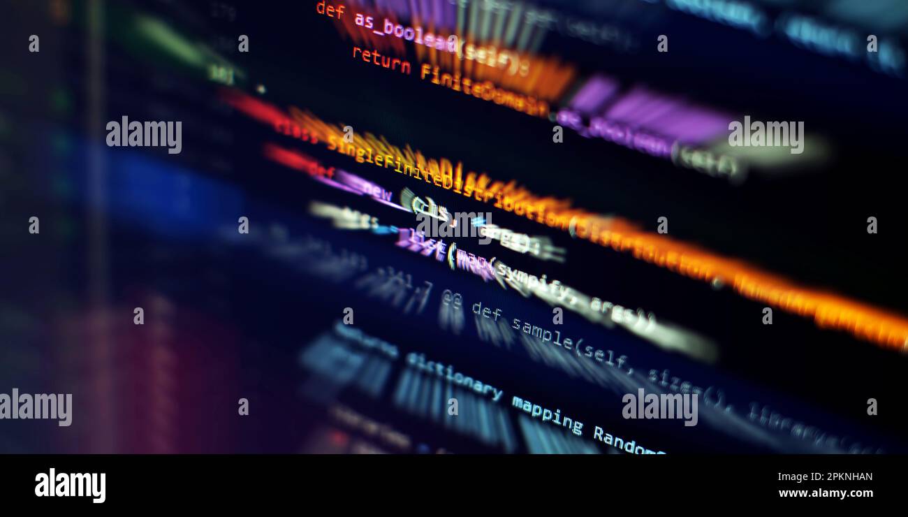 Abstract computer script code. Programming code screen Stock Photo - Alamy