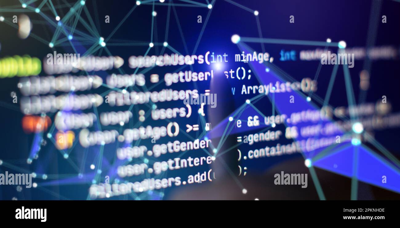 Source code photo. Technology background Stock Photo - Alamy