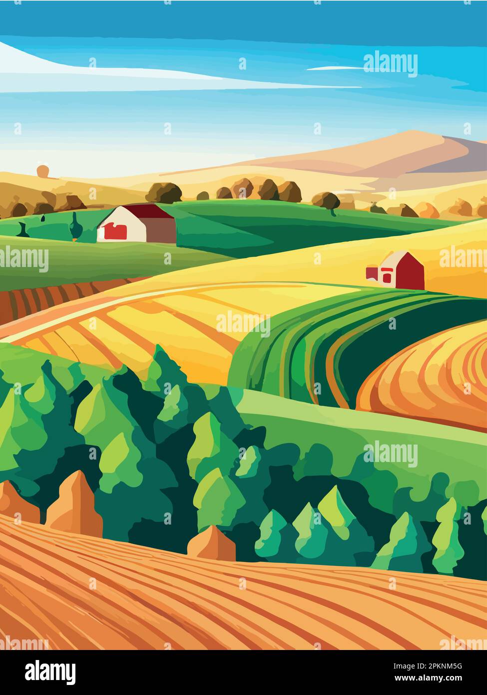 Farm Field Background