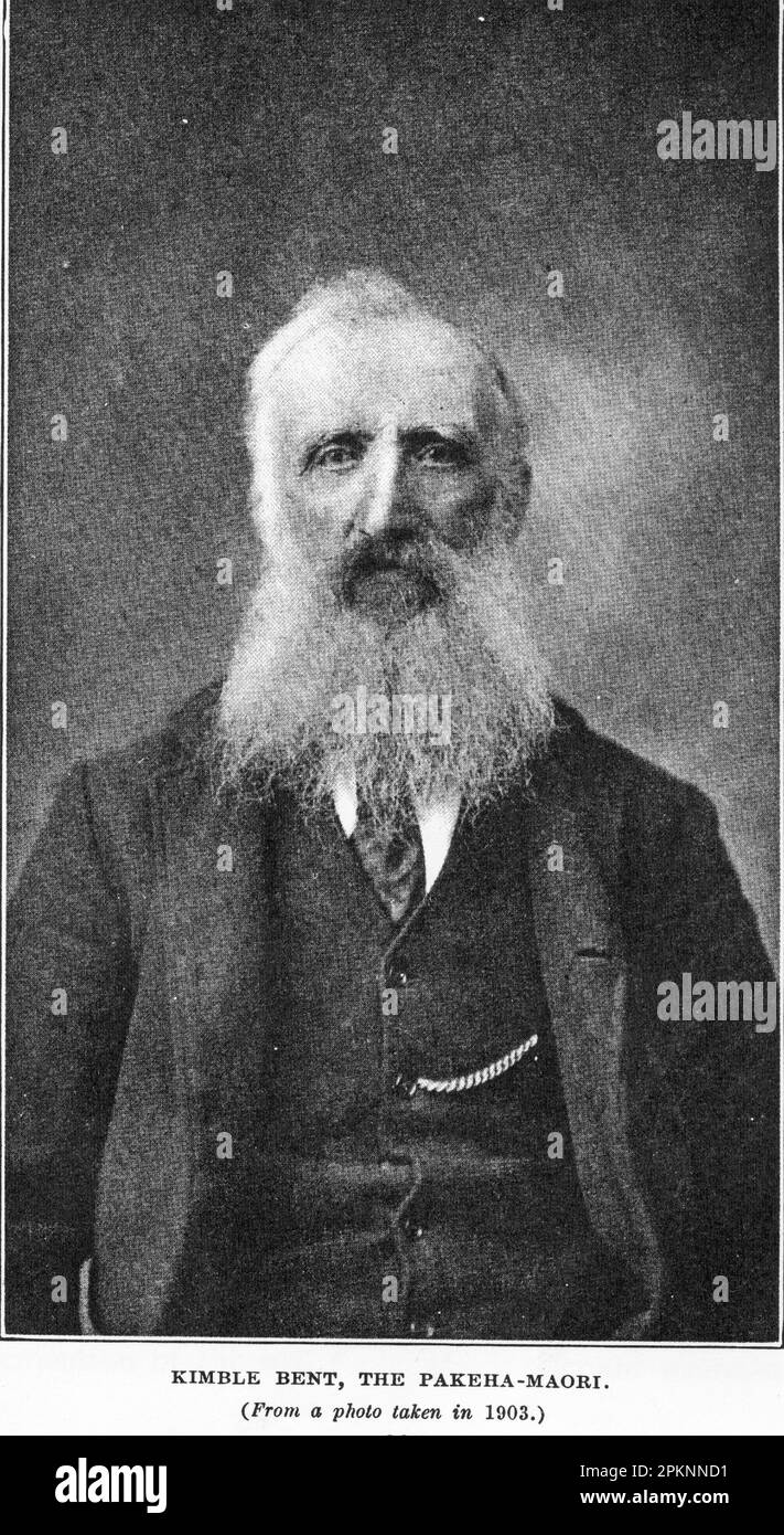 Portrait of Kimble Bent, a deserter who sided with the Maori during the