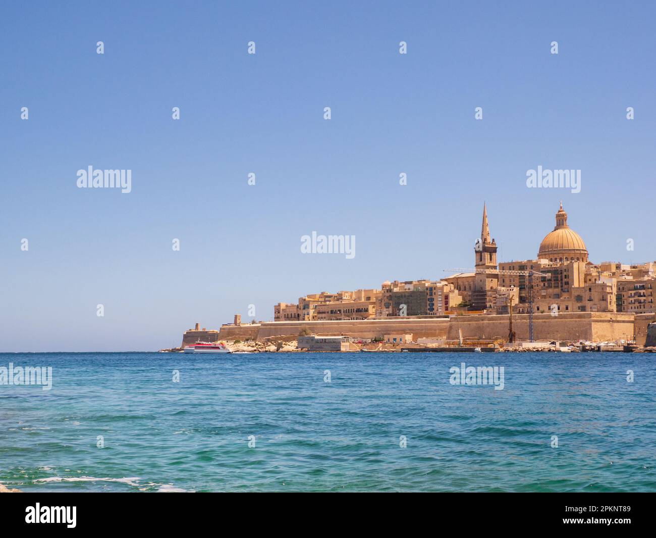 Vallette,Malta May, 2021 View for historic center of Valletta from