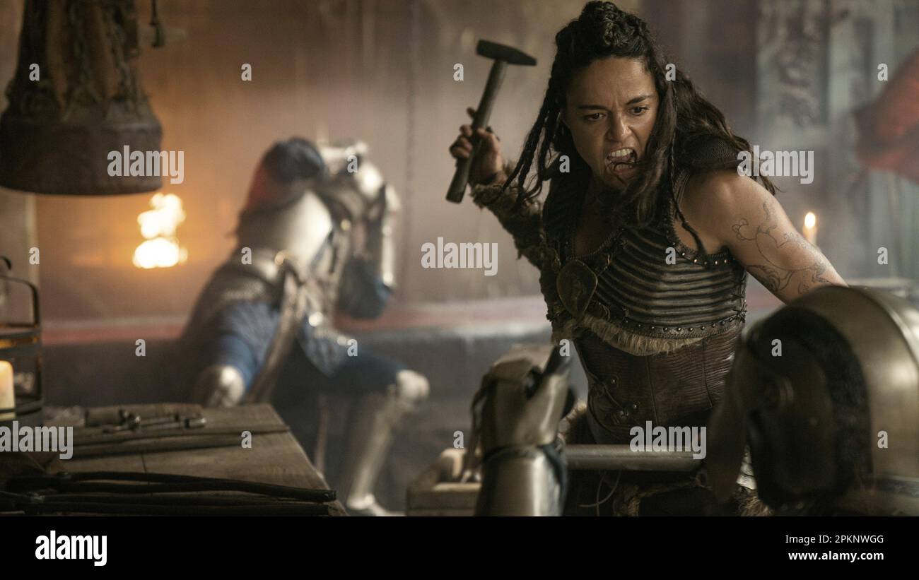 MICHELLE RODRIGUEZ in DUNGEONS & DRAGONS: HONOR AMONG THIEVES (2023), directed by JOHN FRANCIS DALEY and JONATHAN M. GOLDSTEIN. Credit: PARAMOUNT PICTURES / Album Stock Photo