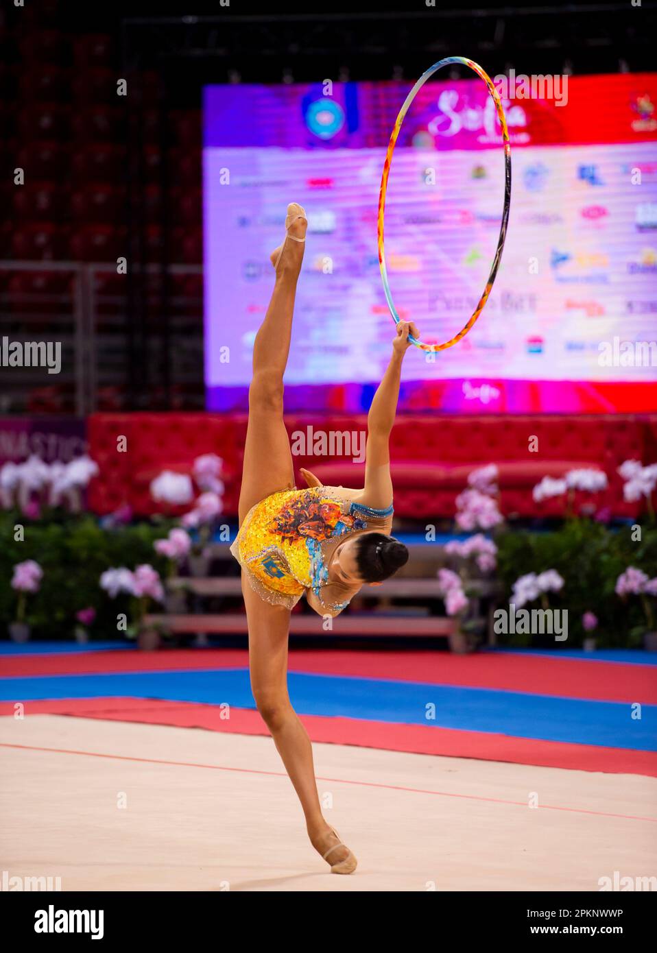 Sofia, Bulgaria. March 31, 2023.Elzhana Taniyeva of Kazakhstan performs