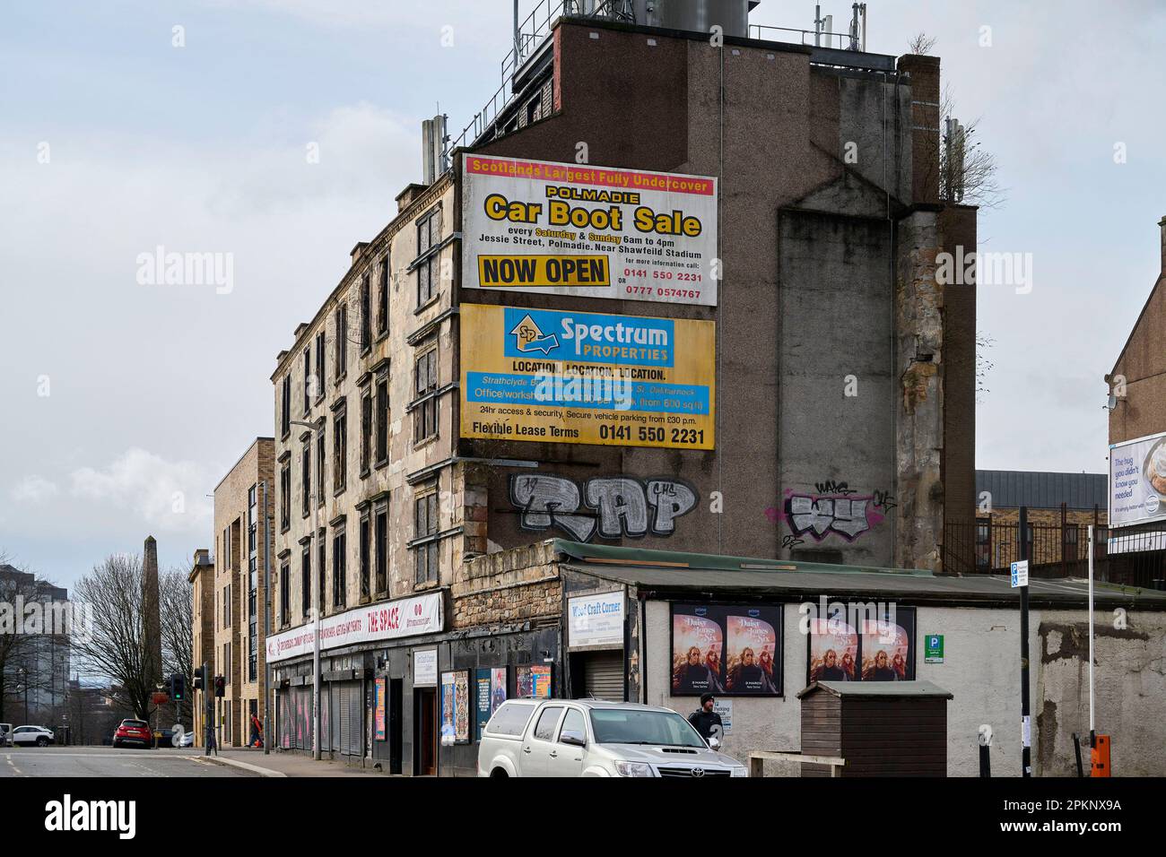 The east end of Glasgow off London road, near The Barras, central Scotland, UK Stock Photo