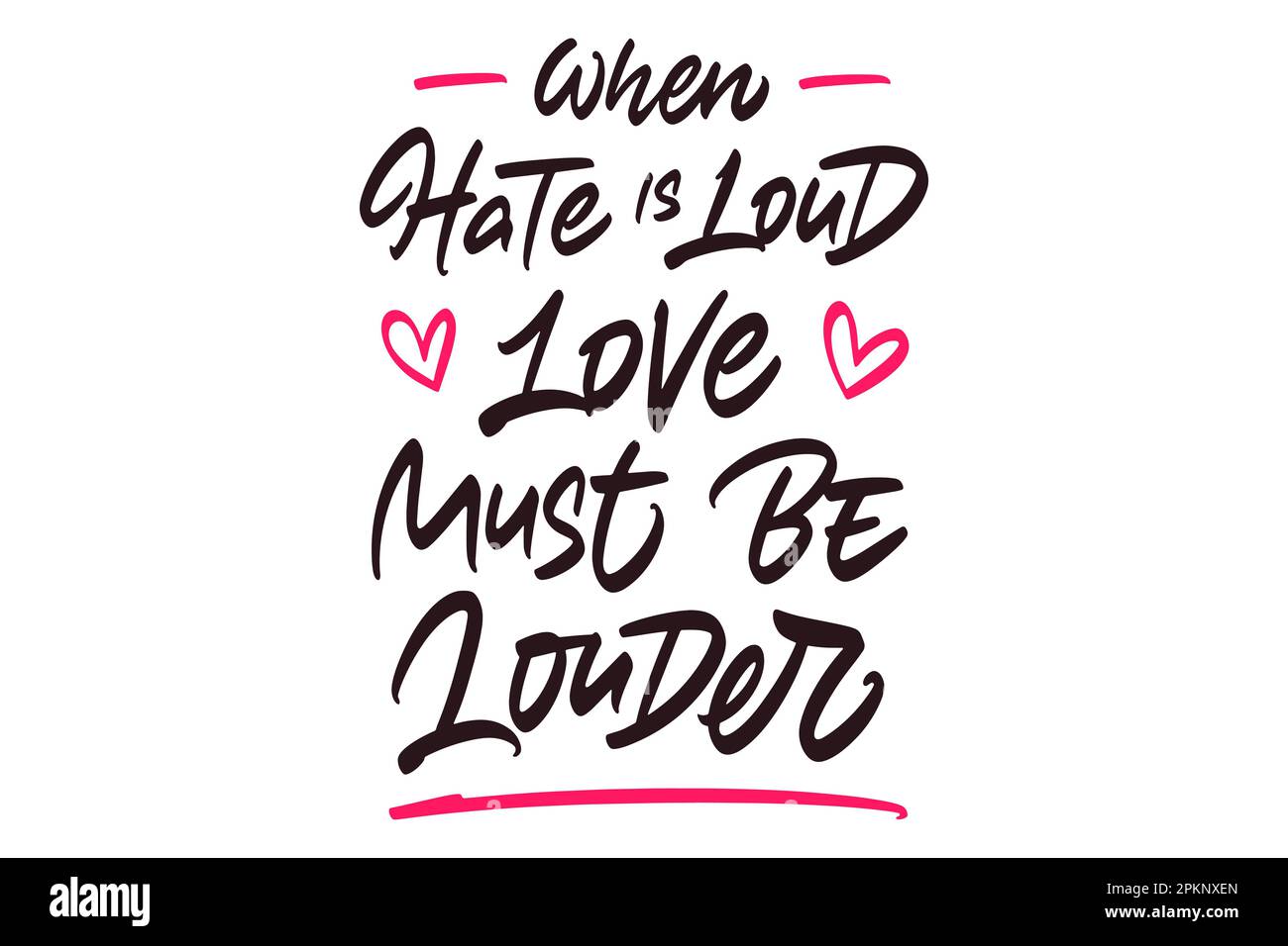 When Hate Is Loud Stock Vector Image & Art Alamy