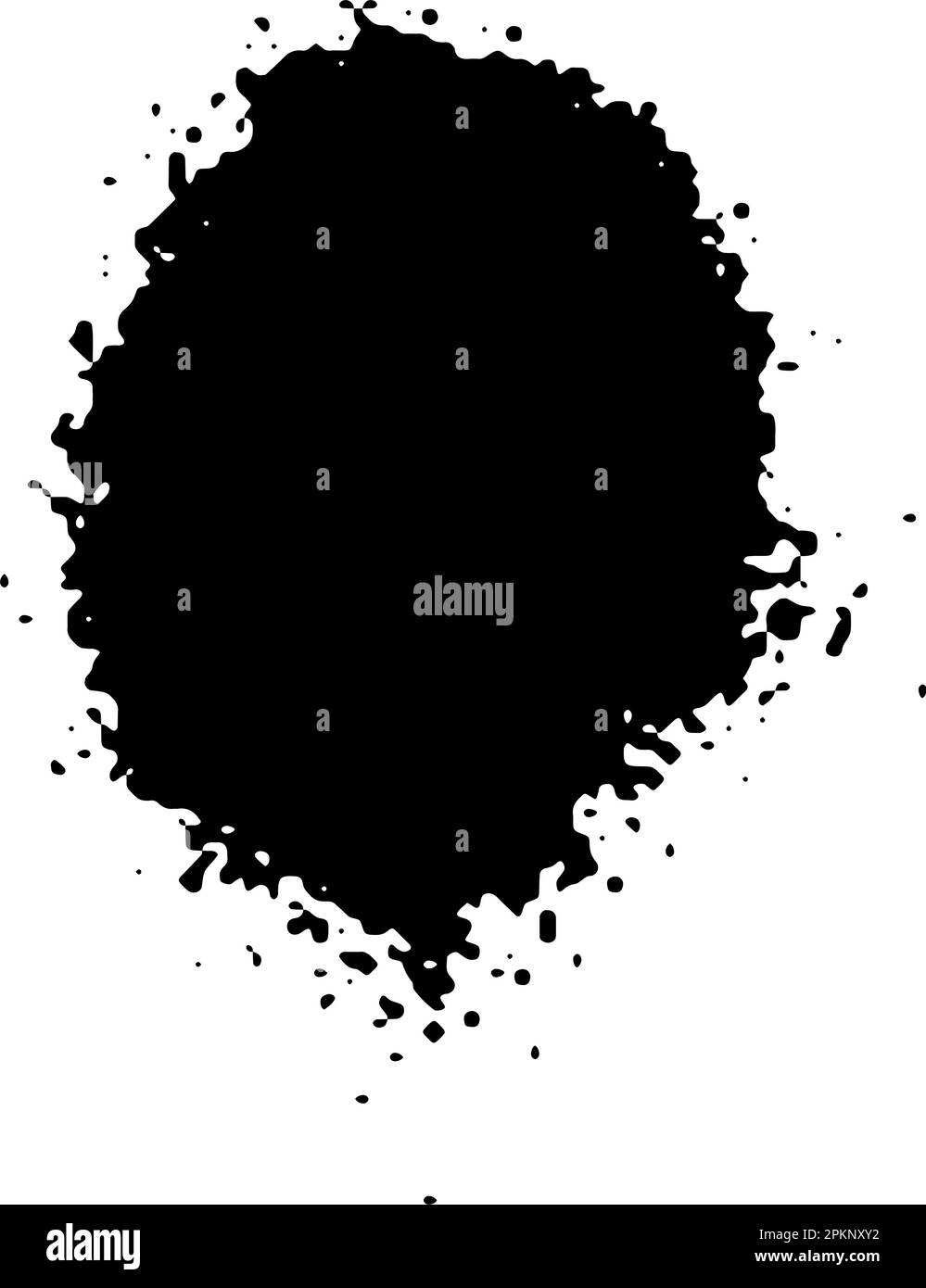 Spray paint brush, splatter patterns, texture, ink drop on vector Stock