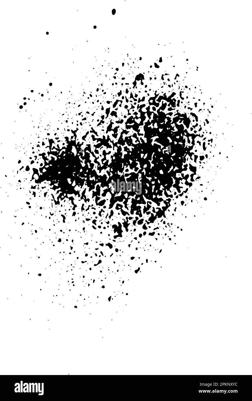 Spray paint brush, splatter patterns, texture, ink drop on vector Stock