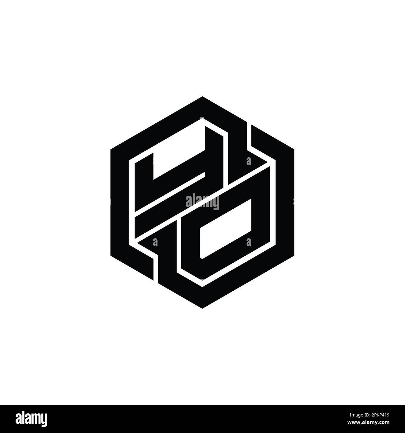 YO Logo monogram gaming with hexagon geometric shape design template Stock Photo Alamy
