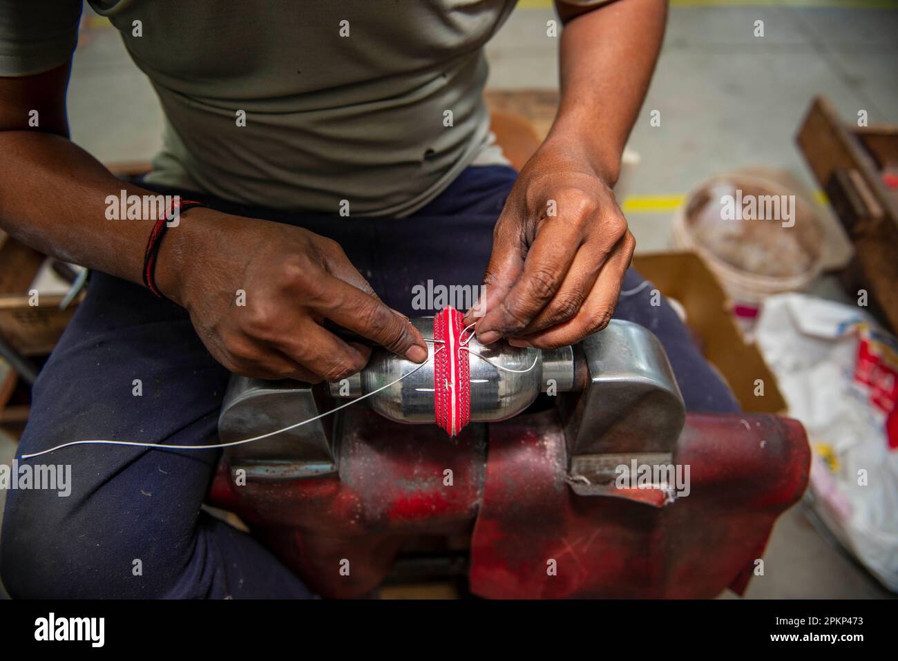 Stanford cricket industries factory hires stock photography and images