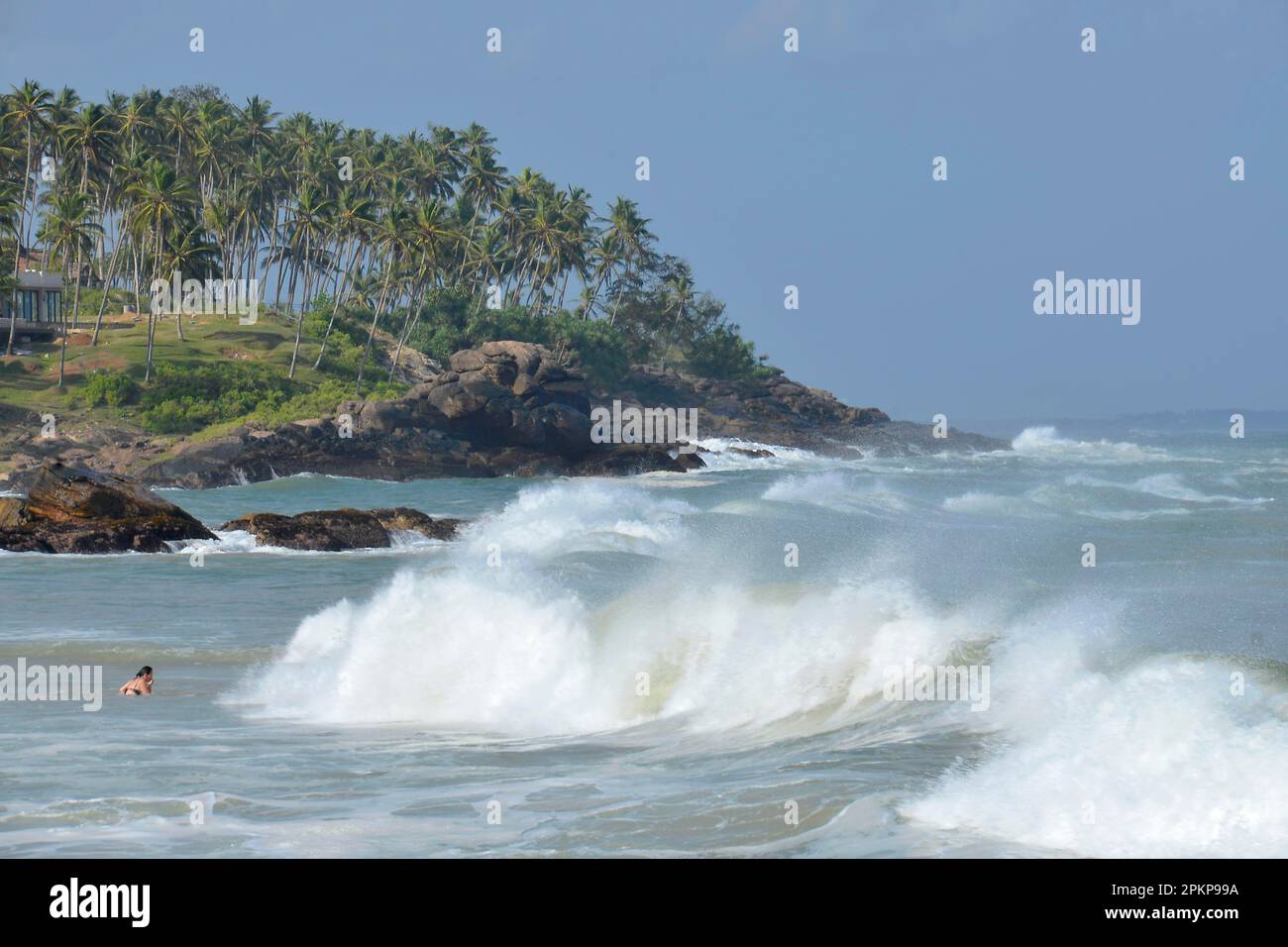 Wave, Goyambokka Beach, Tangalle, Sri Lanka, Asia Stock Photo