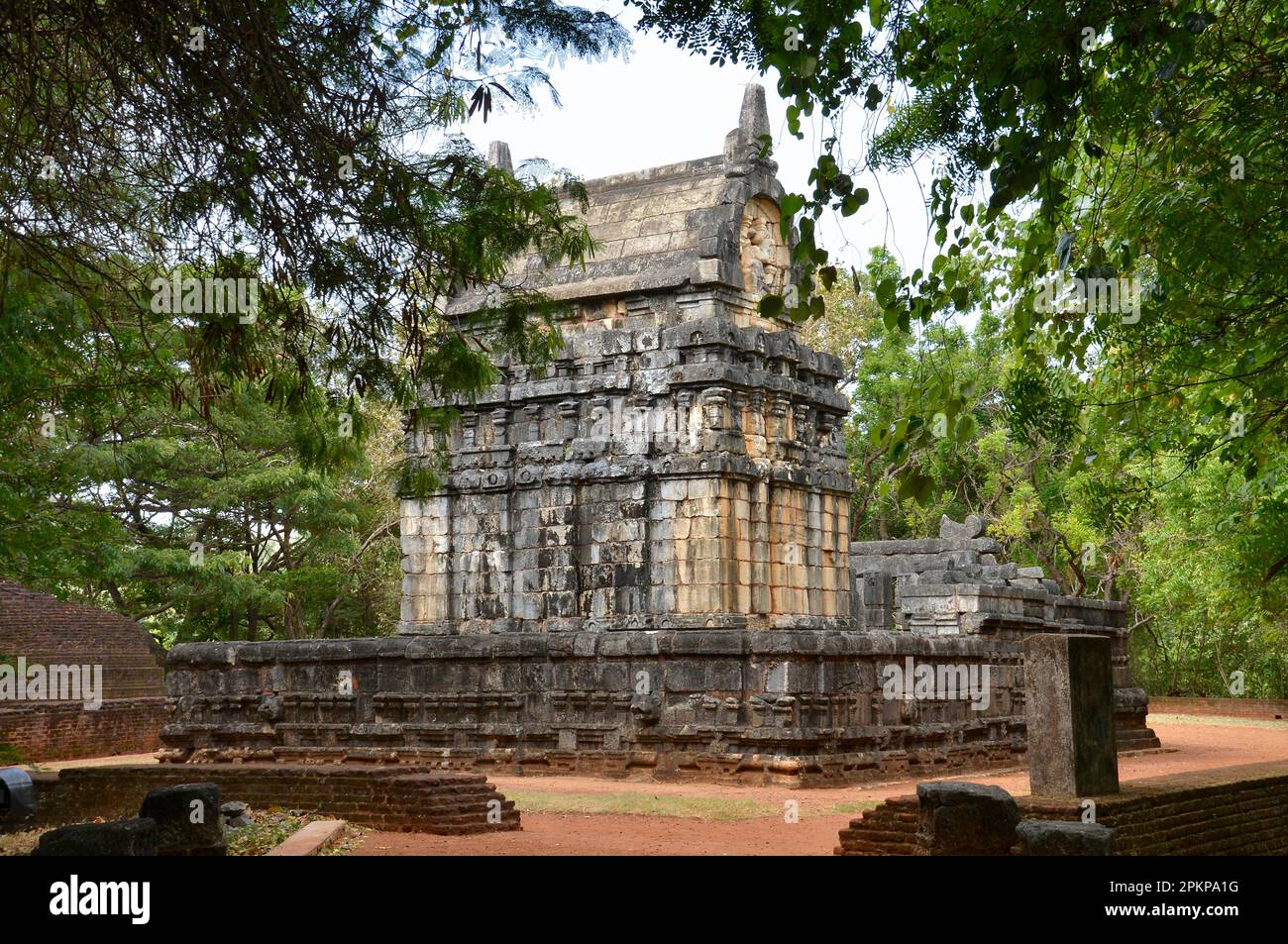 Temple, Nalanda Gedige, Matale, Sri Lanka, Asia Stock Photo