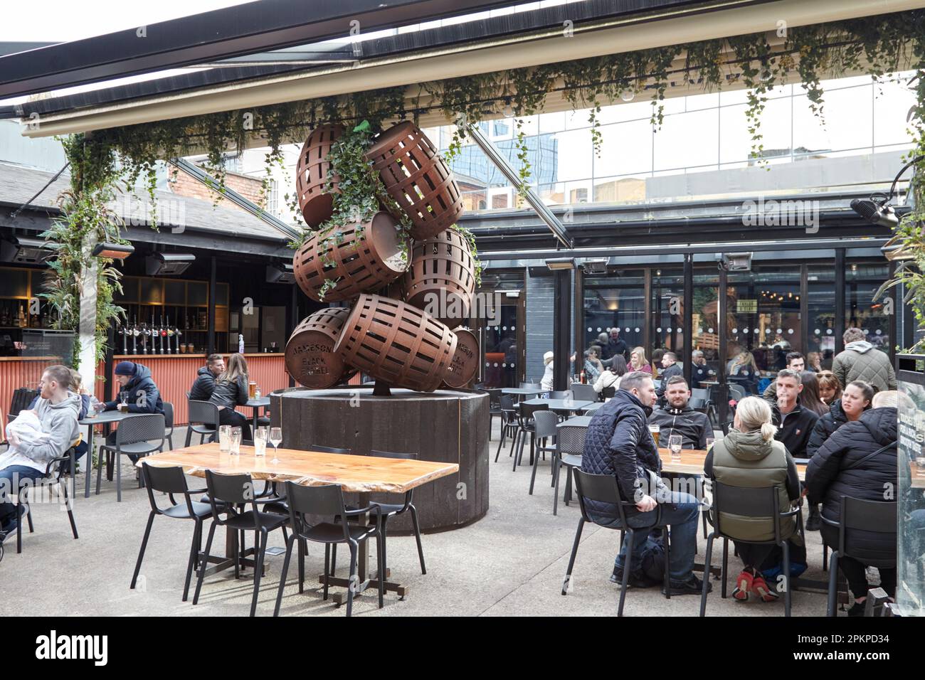courtyard bar of bullitt hotel Belfast City Centre, Northern Ireland