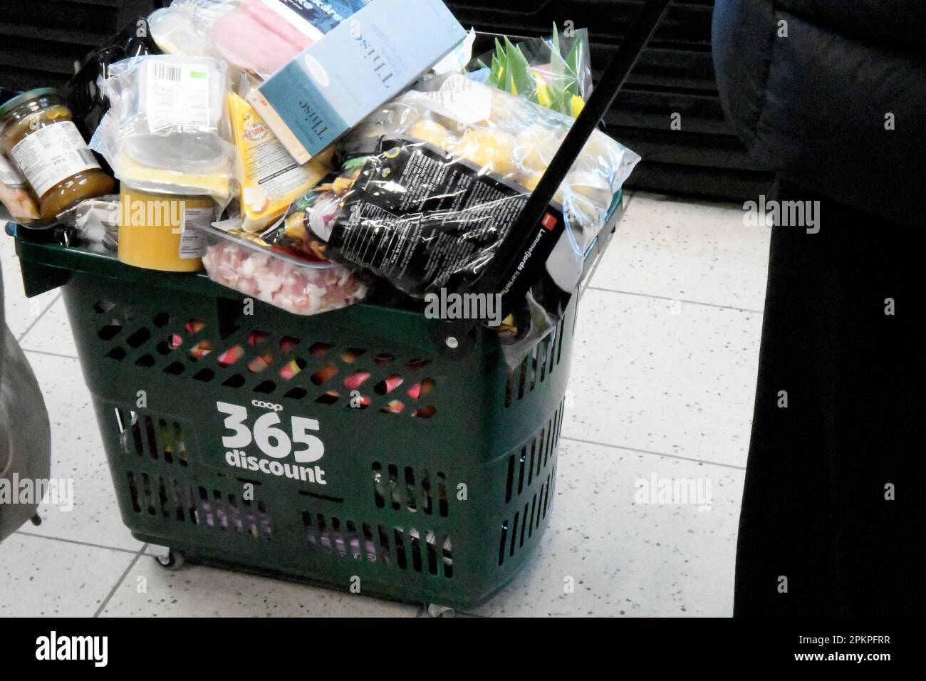 Kastrup/Copenhagen /Denmark/08 April 2023/Danish grocery store open on