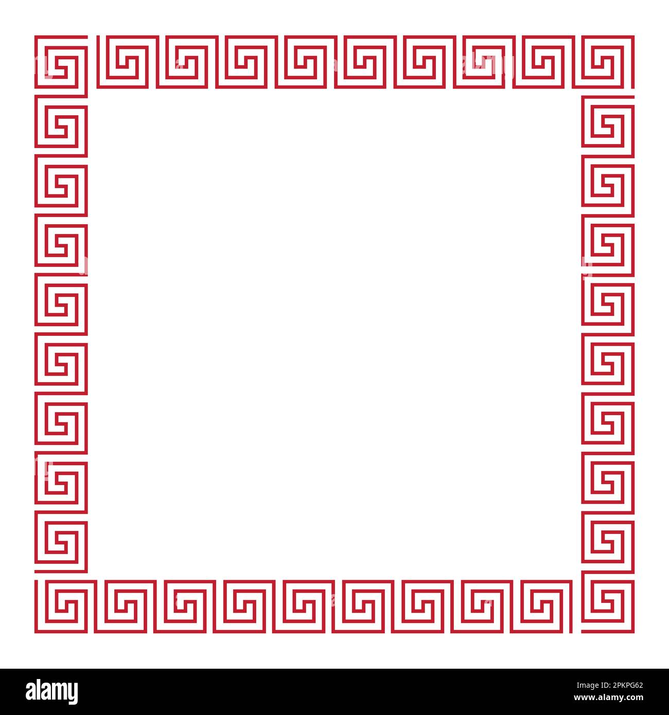 A block square style border background on a white background Stock ...