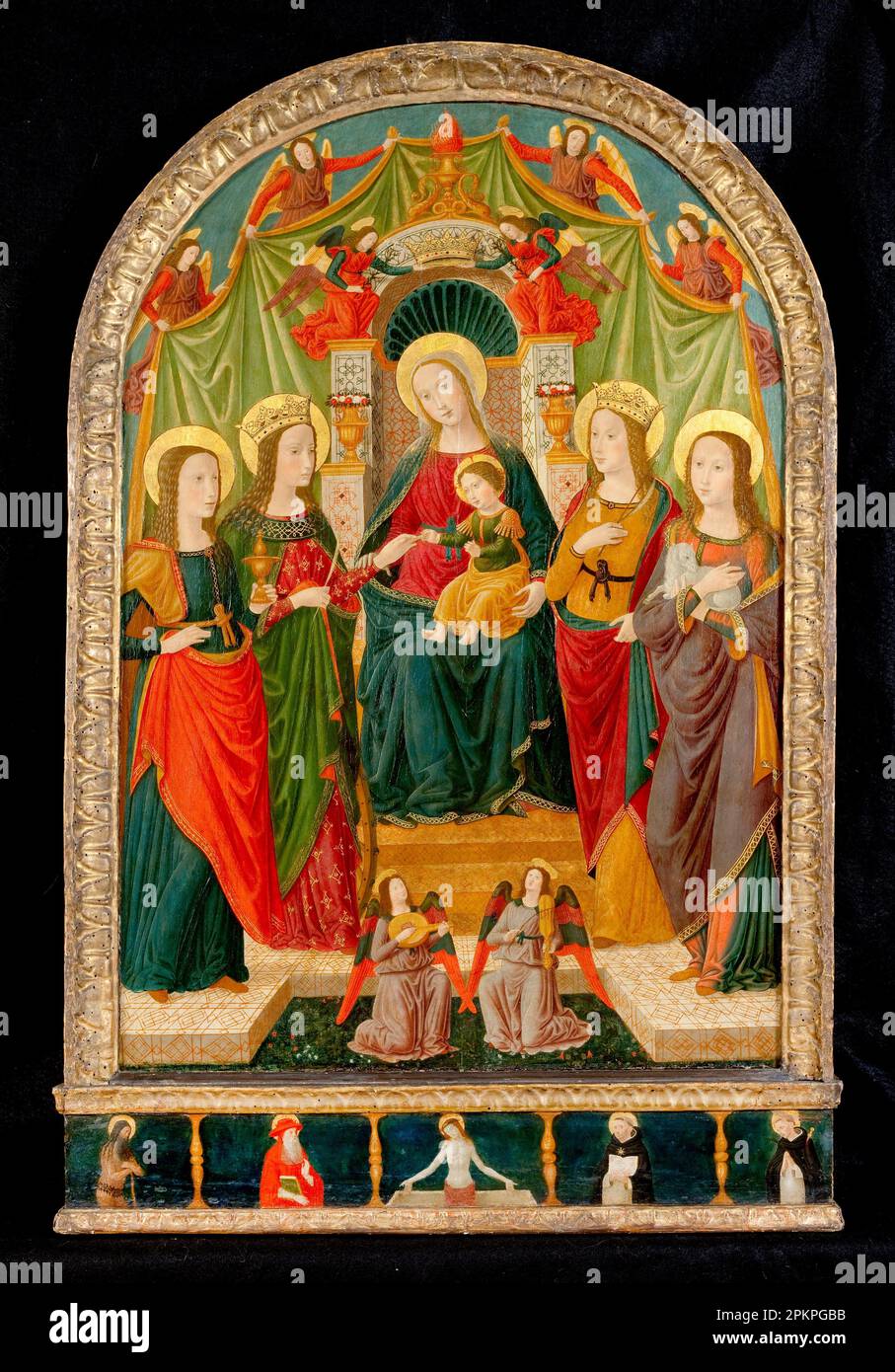 The Mystic Marriage of St Catherine (1495 - 1500) by Benozzo Gozzoli ...