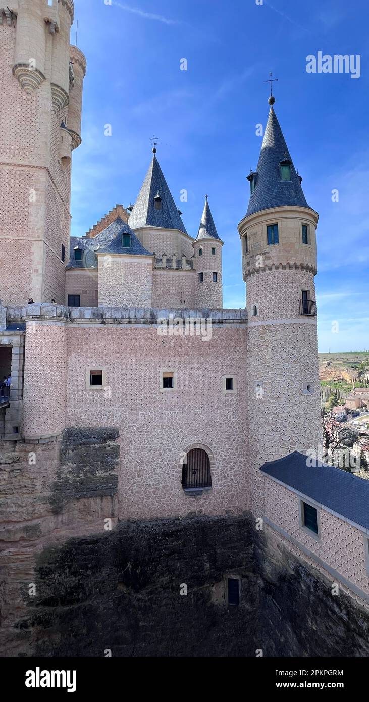 Medieval castle of the Alcazar of Segovia Stock Photo