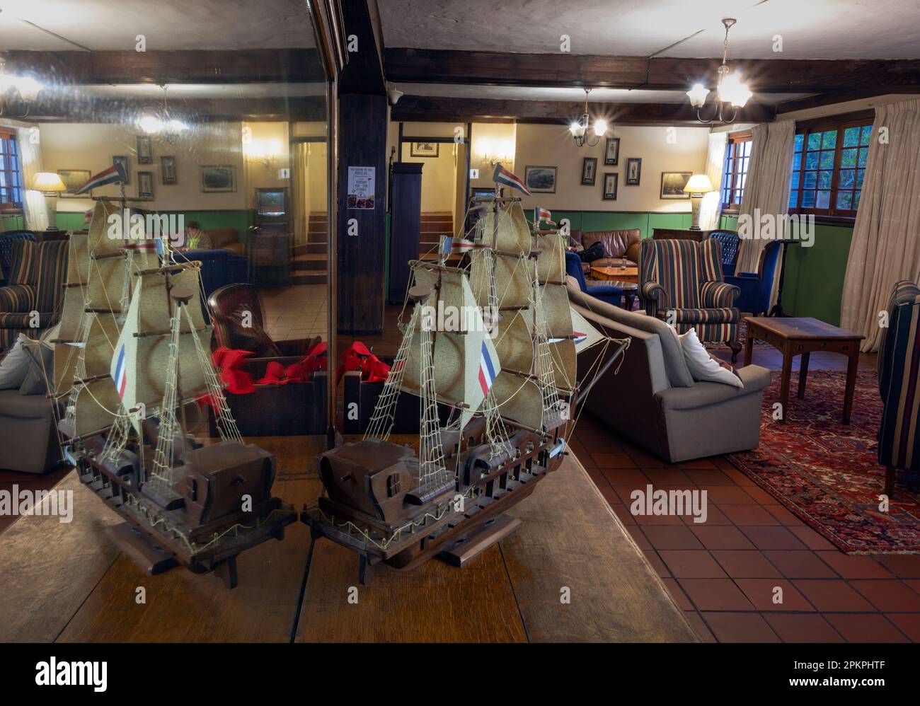 The main lounge of the ‘Pig and Whistle’ Hotel in Bathurst, South