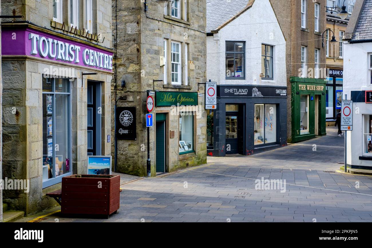 Commercial Street, Lerwick, Shetland Islands, Scotland Stock Photo Alamy