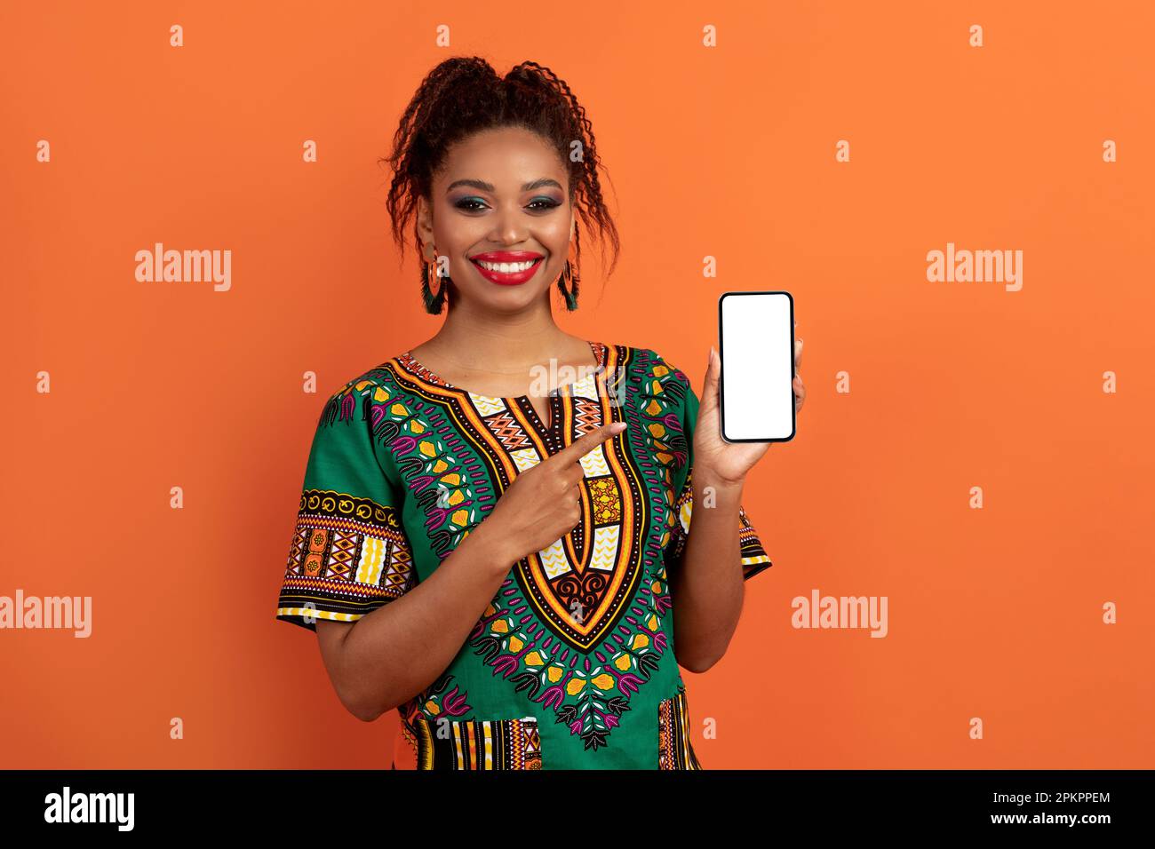 Cheerful pretty black woman hi-res stock photography and images - Alamy