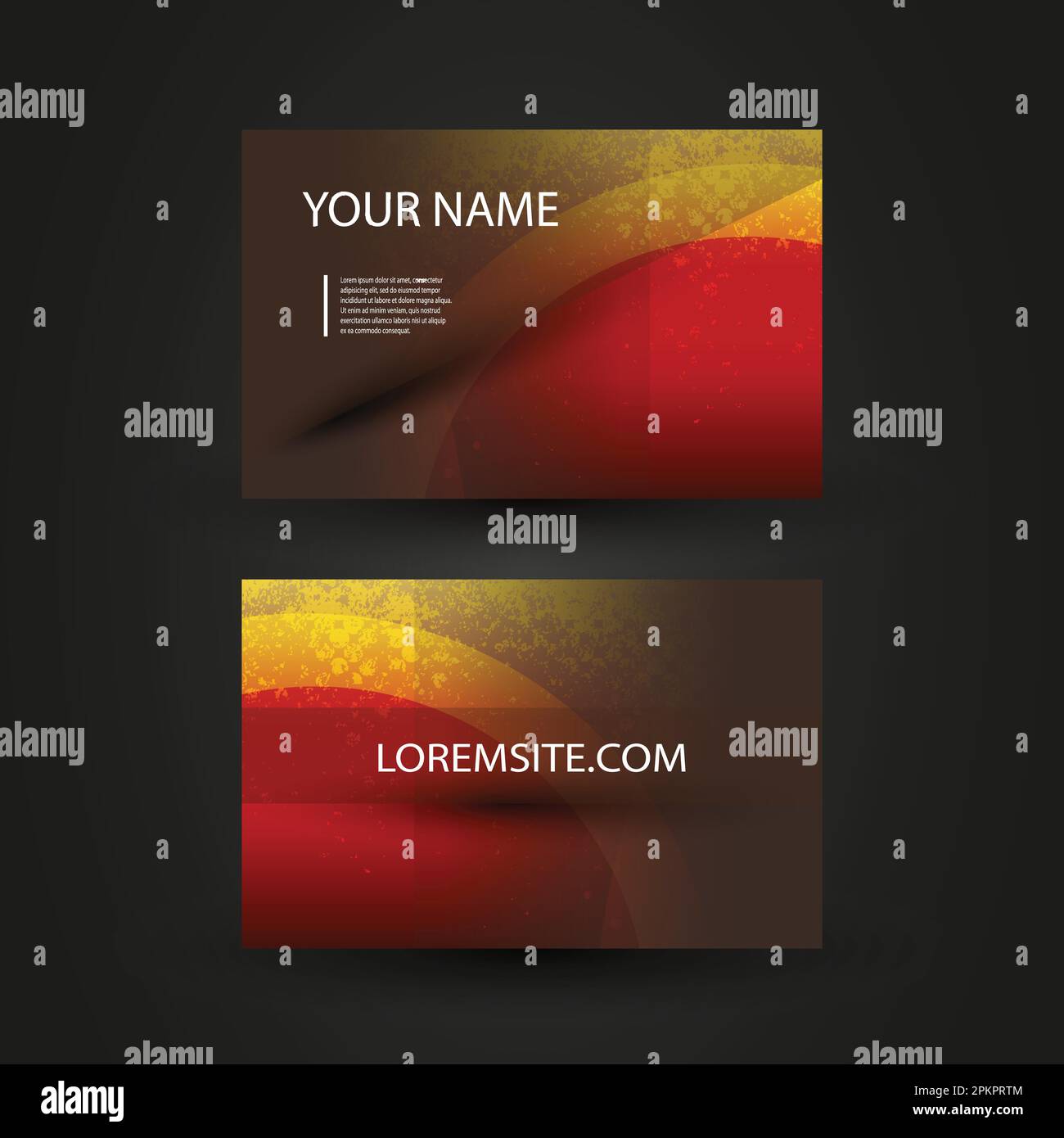 Business Card Design Stock Vector