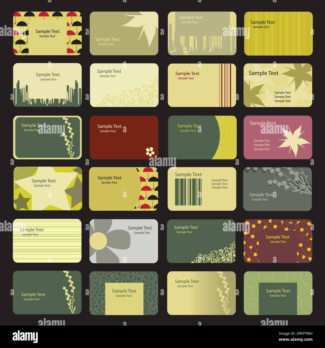 24 Colorful Business Card Backgrounds Stock Vector Image & Art - Alamy