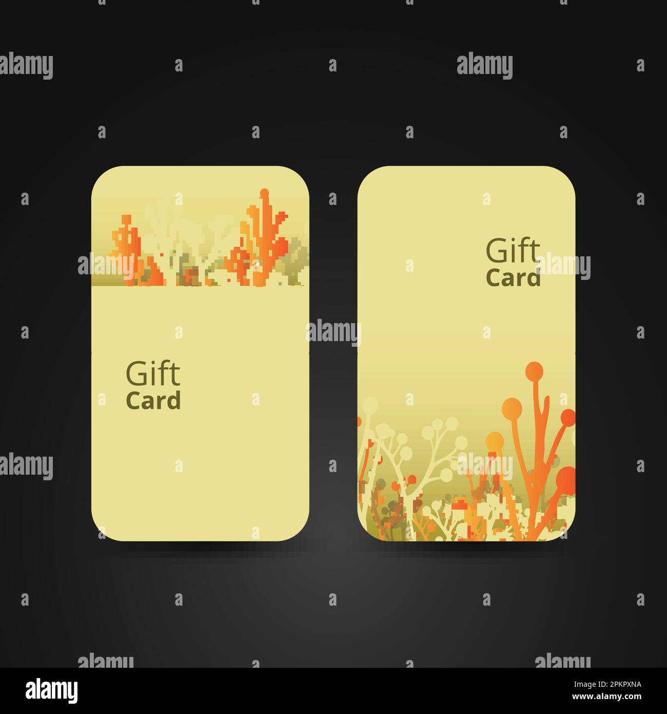 Gift Card with Flower Design Stock Vector Image & Art - Alamy